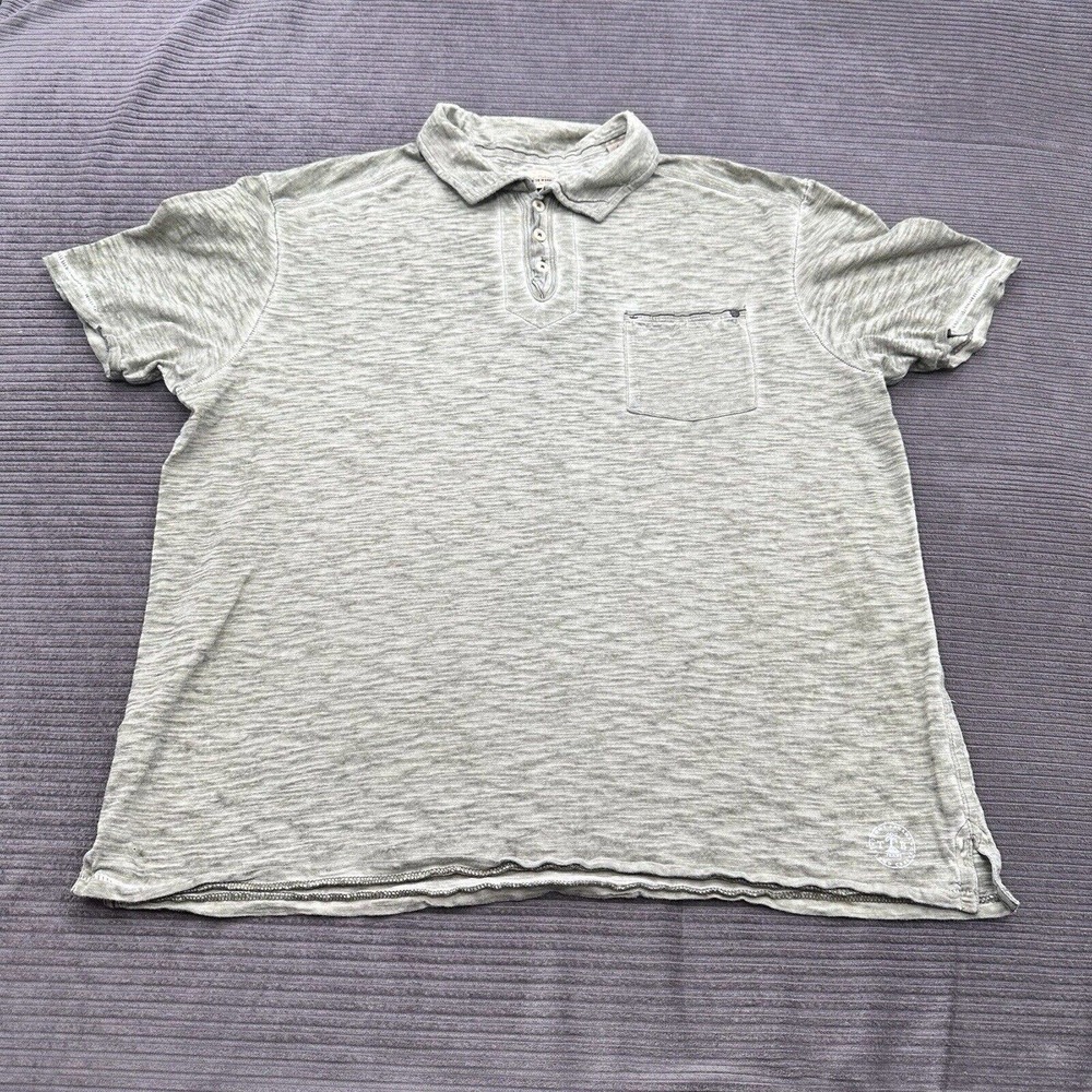 Tommy Bahama Saltwater Wash Polo Shirt Men L Large Green Cotton Golf Outdoors.